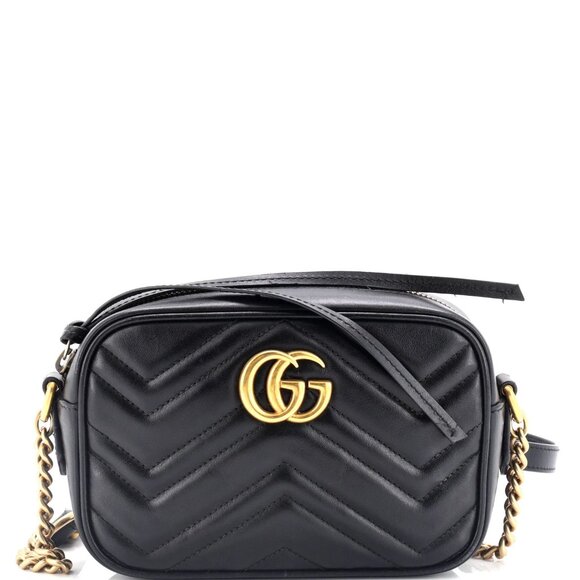Gucci GG Marmont Shoulder Bag Matelasse Leather Mini reb-820-091725 - Picture 1 of 7